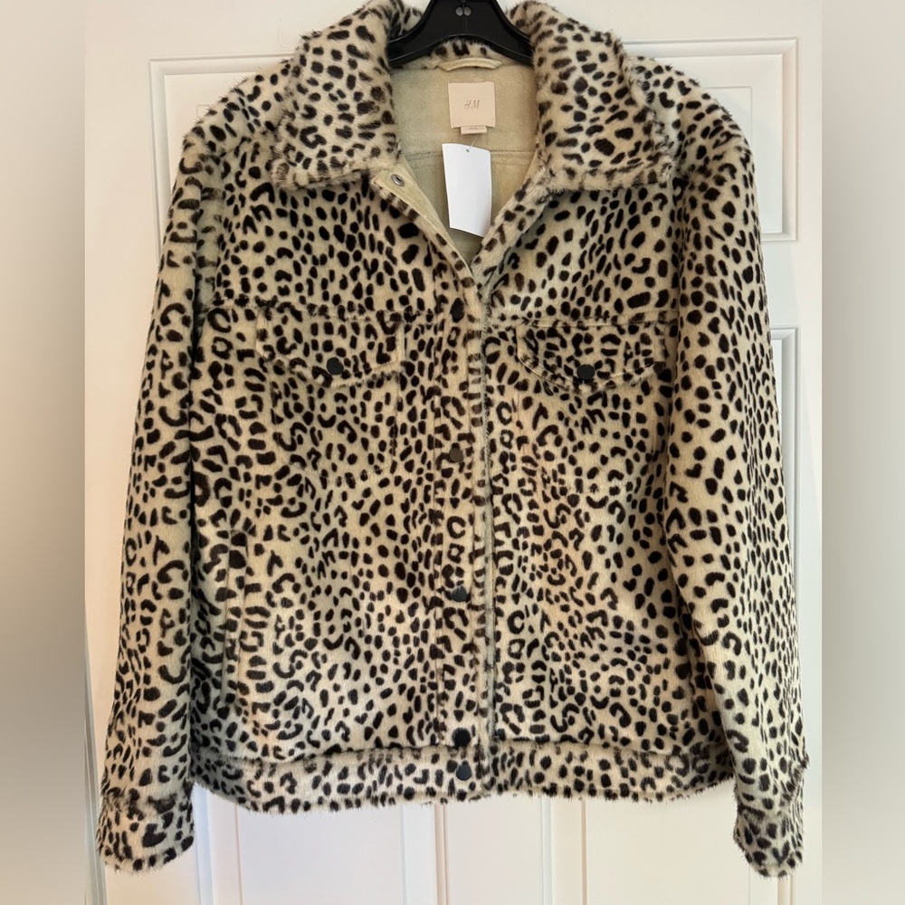 H&M Faux Fur Jacket NWT